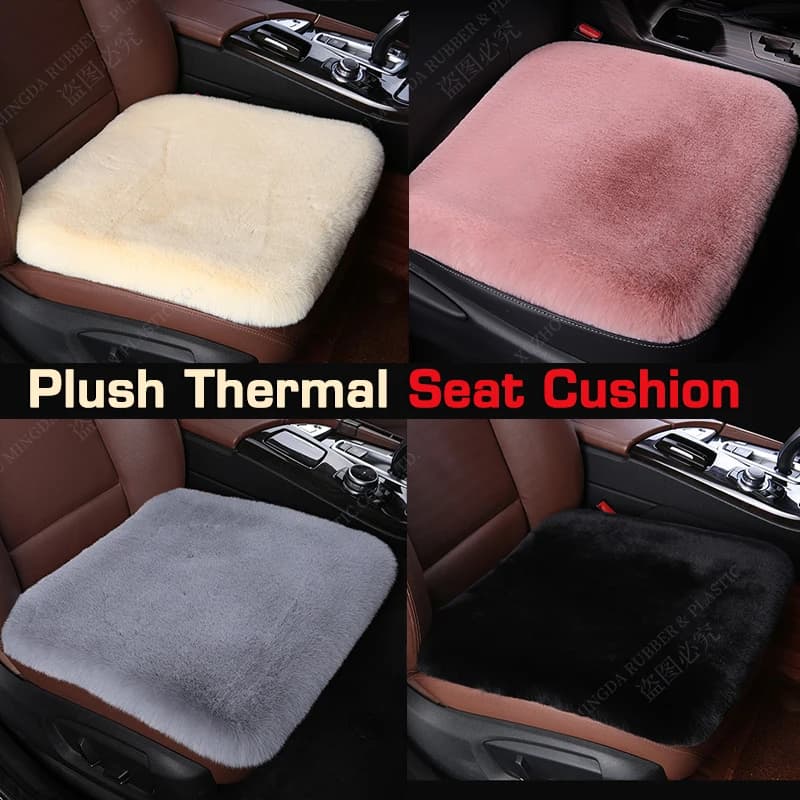 Machine Washable universal winter car seat cushion imitation rabbit fur car seat cover thick plush soft and warm