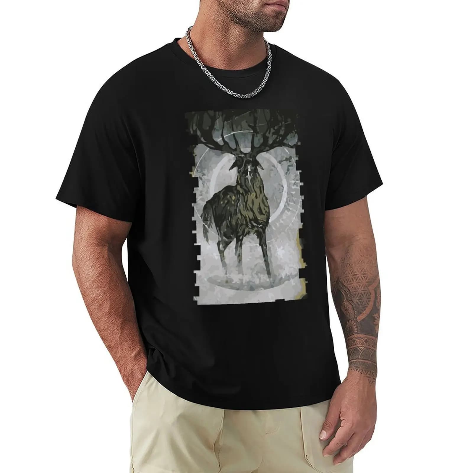 Apprentice Lavellan Tarot Card T-Shirt Fashion Print Casual Short Sleeve
