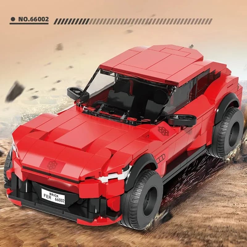 451 pezzi compatibili con Lego, modello di auto SUV con cavalli, mattoncini autobloccanti, giocattolo educativo, regalo per bambini e adulti