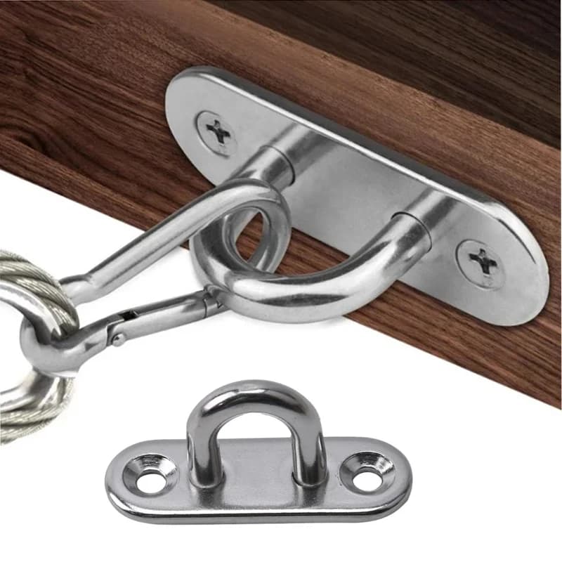 304-M6 M5 M8 Eye Board Marine Deck Buckle Staple Boat Shade Sail Mounting Set-304 Marine Grade Stainless Steel