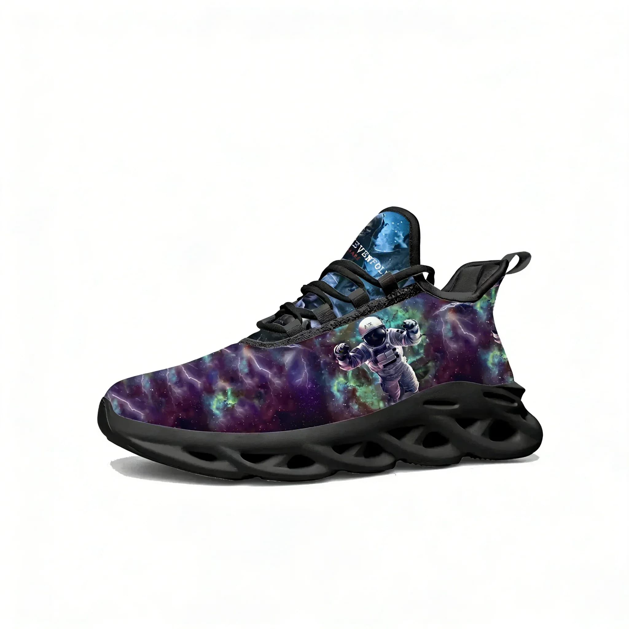 Avenged Sevenfold A7X Flats Sneakers da uomo e da donna, scarpe sportive da corsa, sneakers con lacci, calzature in rete, scarpe su misura, nere