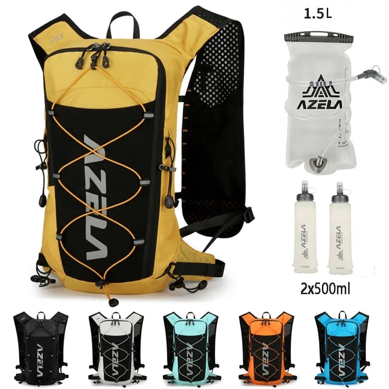 Bike backpack Backpack with reflective moisturizing vest for men and women running cycling hiking marathon water bag for outdoor sports