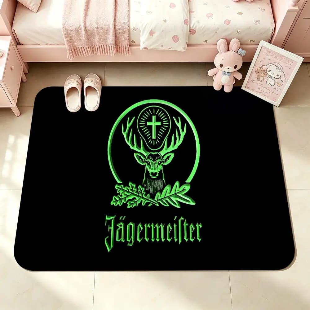 Brand-Jagerm-eisterS Floor Mat Bedroom Carpet, Bathroom Foot Mat, Doormat, Non-Slip Absorbent Multi-Use