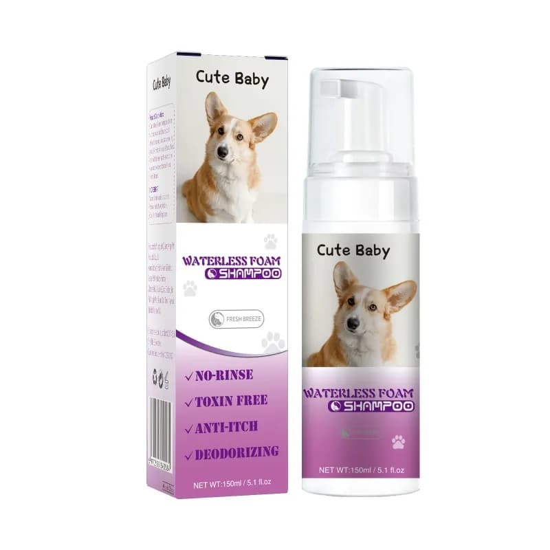 Mousse per la pulizia a secco senza acqua per cani gatti Shampoo spray in schiuma senza risciacquo con gel da bagno delicato deodorante per la pulizia profonda