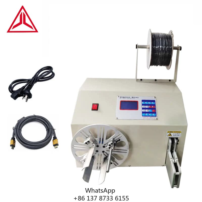Macchina semi-automatica JL-5-30A per avvolgimento e legatura cavi, attrezzatura automatica per la produzione di cavi