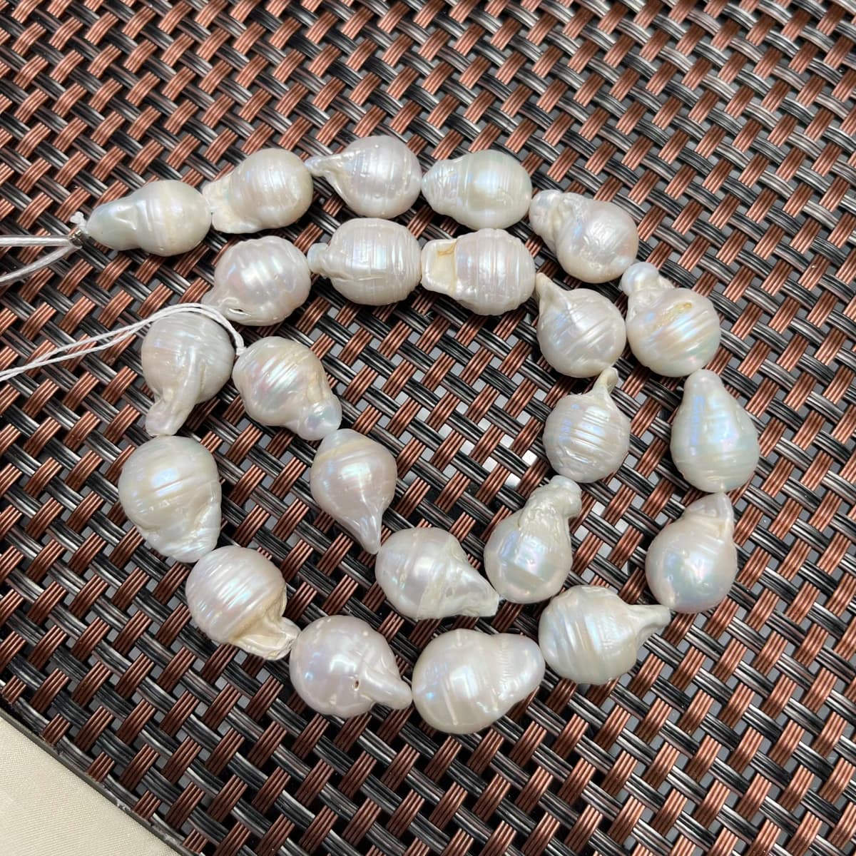 12-15mmAAAA D'acqua Dolce Naturale Grande Barocco Filettato Perla Perline Gioielli Fare Regalo Collana FAI DA TE Accessori Braccialetto Donne di Nozze