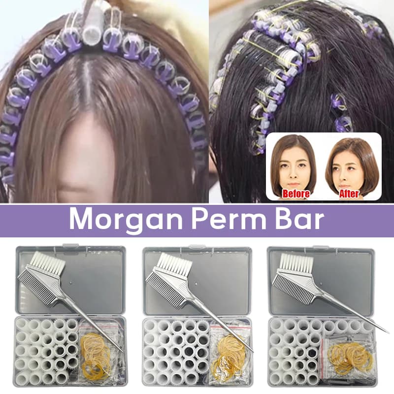 24 Pz/set Radice Of Hairs Perm Bar Bigodini with Clips and Elastics Salon Nylon Hook & Loop Bigodini Set Tools for Hair Styling