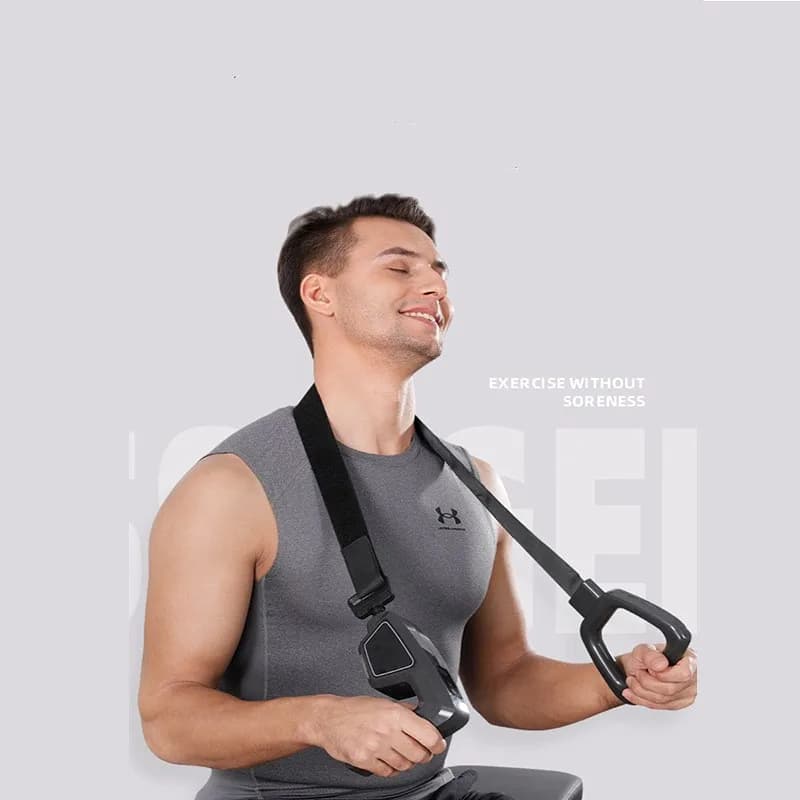 New Muscle Vibration Massage Massage Massager with Multifunction Arm, Low Noise Multiple Massage Belt and Relaxing Massage Gun for Head Body