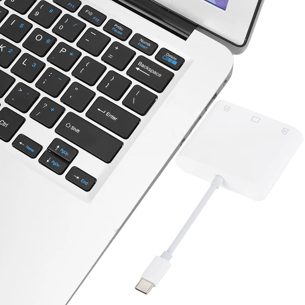 Adattatore 3-in-1 da USB-C a CF/SD/TF, lettore di schede di memoria SD, lettore di schede CF SD TF per fotocamere compatte, compatibile con iPad e iPhone 15