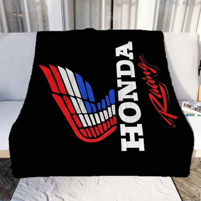 H-Honda Moto blanket printed fashion flannel blanket comfortable blanket for lazy sofa mattress super soft sheet