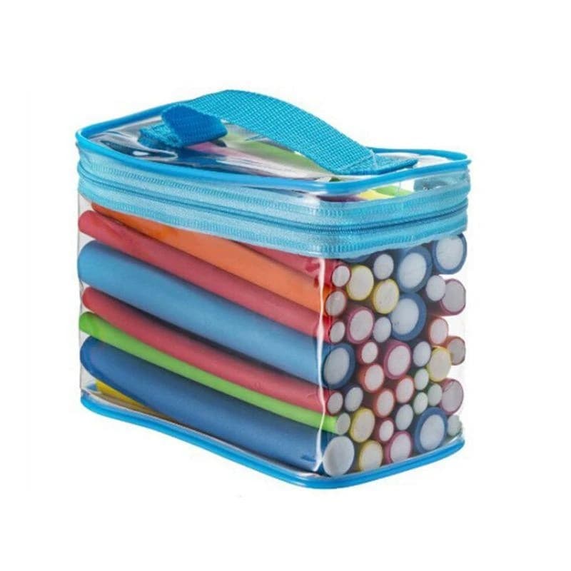 652C 42Pcs Flexible Curling Rods Curler Rod Twist-flex Hair Roller 7 Sizes Foam