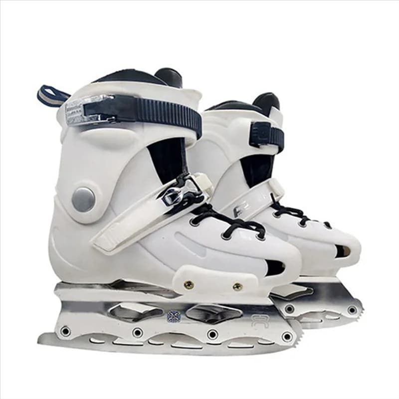 Lama per pattinaggio su ghiaccio Pattino in linea in acciaio inossidabile con dente di coltello per pattini a rotelle per bambini adulti Scarpe 326 mm A005
