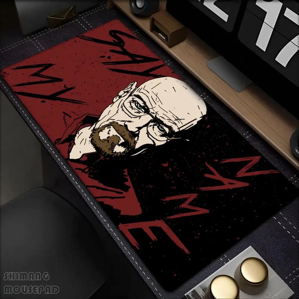 Heisenberg Breaking Bad Mousepad Boy Pad Tappetino per mouse da gioco in gomma naturale Dimensioni tappetino da scrivania per giochi World of Tanks CS GO Zelda
