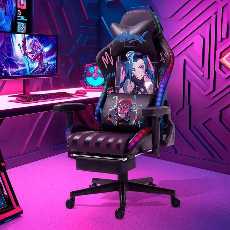 Poltrona reclinabile multifunzionale per seduta estesa, sedia da gioco ergonomica per l'home Office