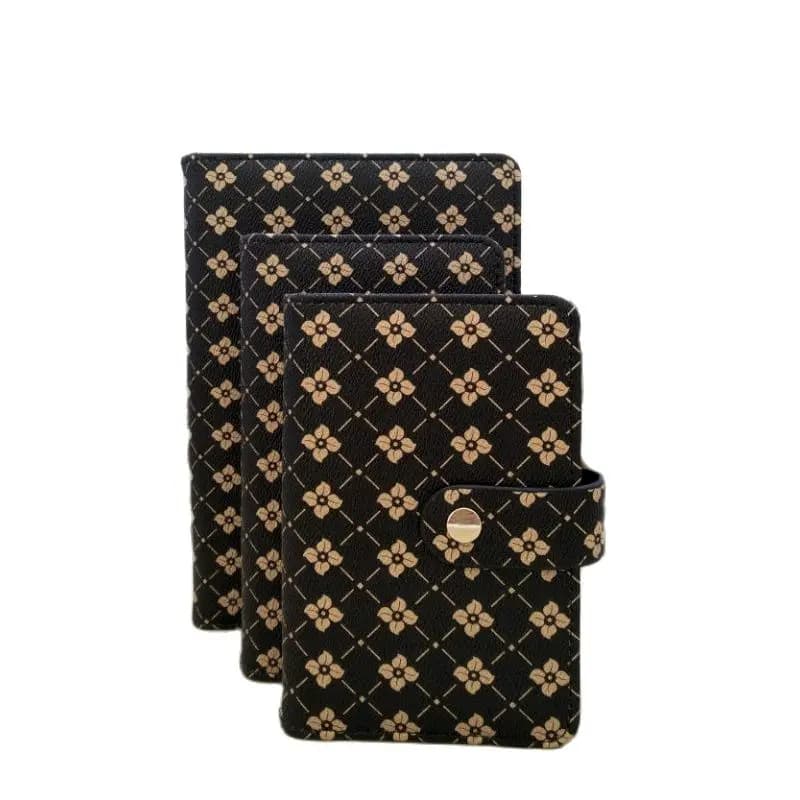 Makeasy Wallet Journal Cover Folder A5/A6/A7 Set Of 3 Card Field Notes Cover Office Organizers Stationery Supplies (4 Sets)