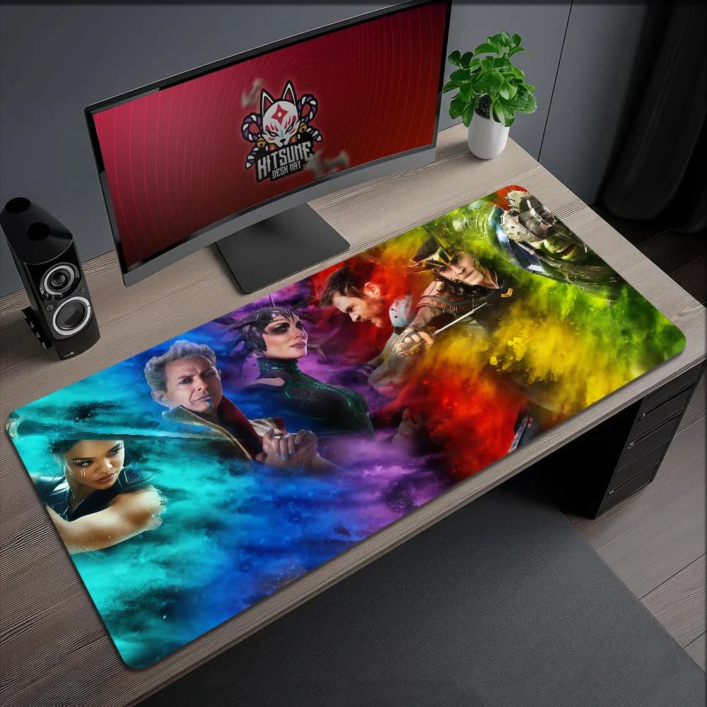 Tappetino per mouse Mar Science antiscivolo Lockedge R-Ragnarok per ufficio, studenti, gaming, Thor, spesso, grande, per scrittura, cuscino, fantasia