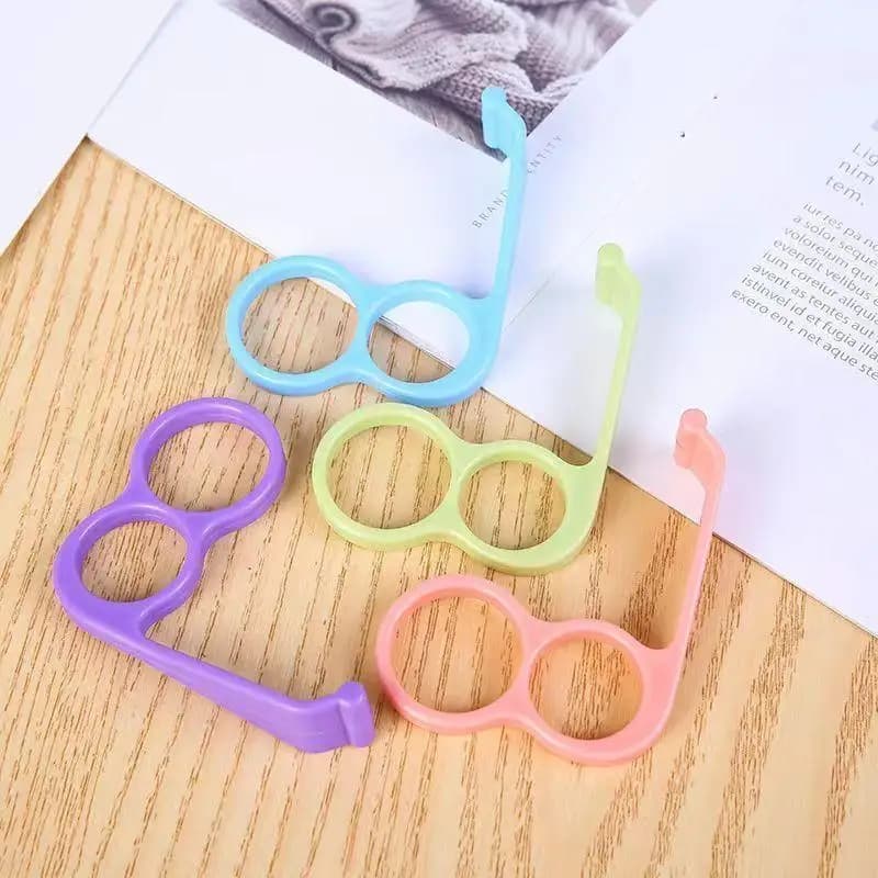 1Pcs Colorful Plastic Lazy Finger Phone Stand Pain Relief Anti Slip Design For