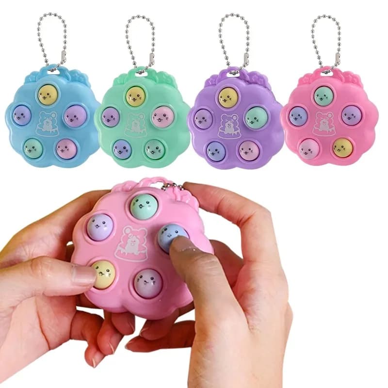 NUOVI giocattoli agitati kawaii colpisci una talpa portachiavi Semplice fossetta agitarsi giocattoli portatili antistress di decompressione per bambini