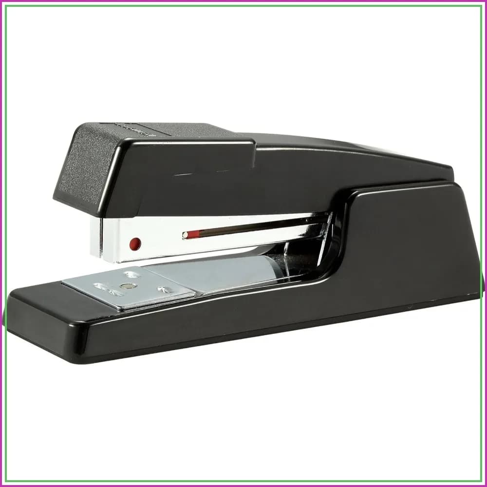 Executive Compact Stapler, 20 Sheet Capacity, Durable Metal, Opens for Tacking, Dual Clinch, Half-Strip, Black