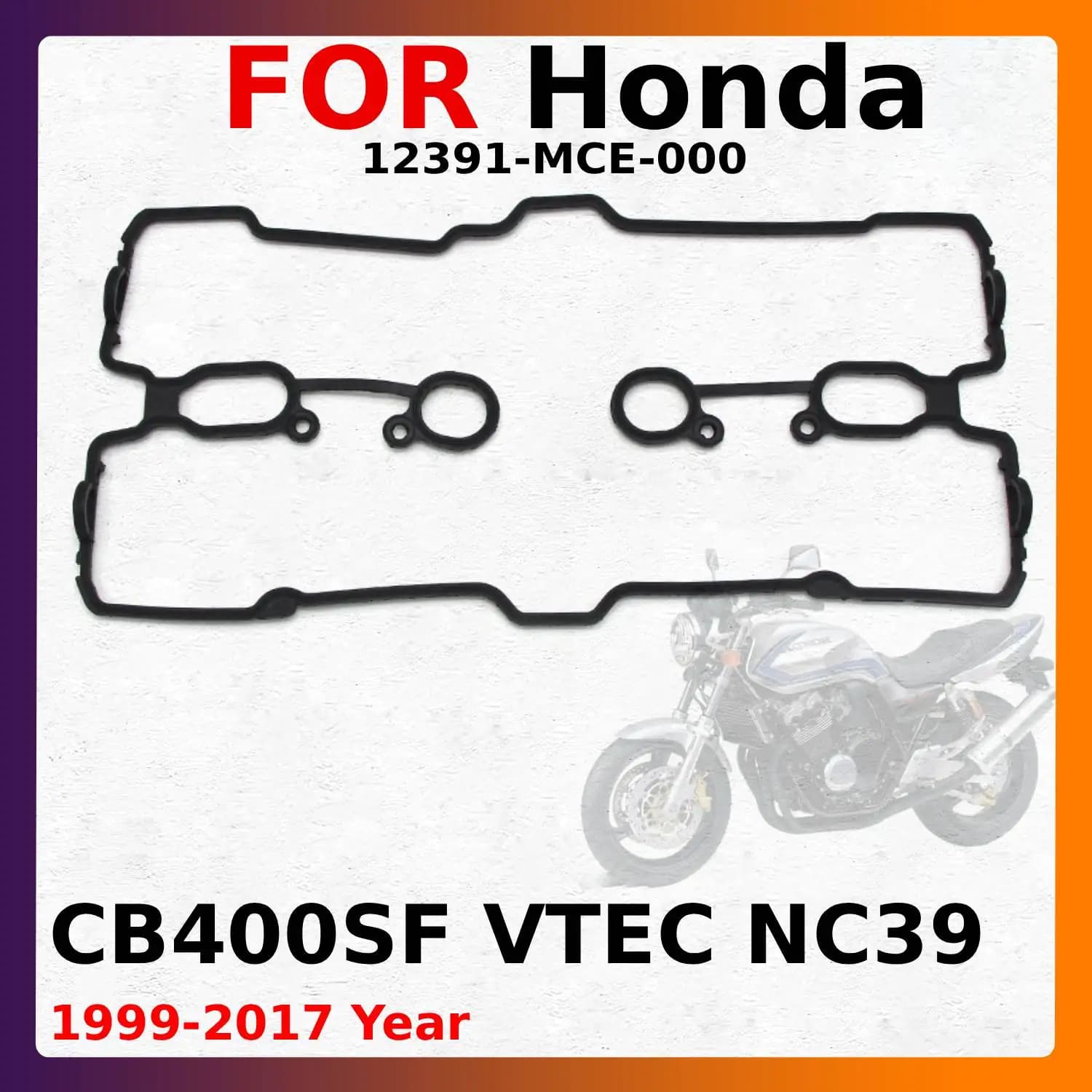 Guarnizione Coperchio Testata Cilindro Moto per Honda CB400SF VTEC NC39 Anni 1999-2017 OEM: 12391-MCE-000