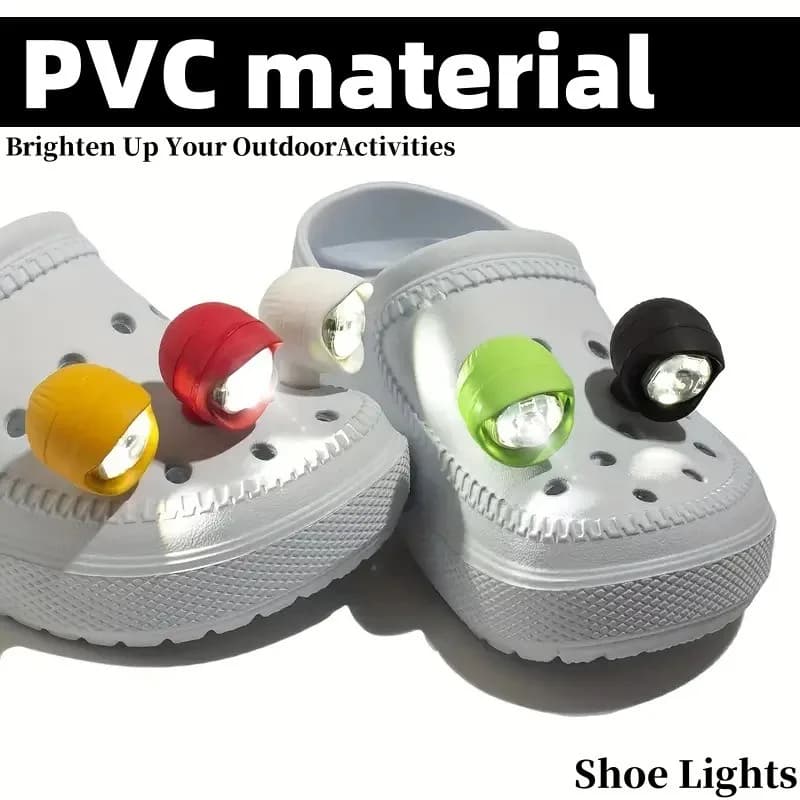 Waterproof Shoe Lights for Clogs Shoe Charms Accessories for Crocs Shoes 3 Light Modes Headlights for Camping Running