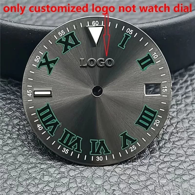 custom watch logo dial time sticker personalized gold silver metal transfer small mini 3d logo DIY name carve flat ultrath
