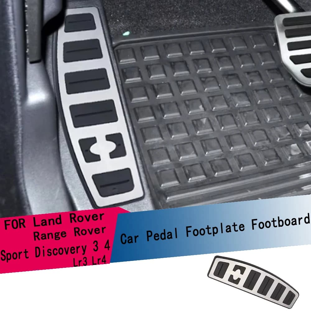 Copripedali per Freno e Acceleratore, Poggiapiedi, Accessori Interni per Land Rover Range Rover Sport Discovery 3 4 Lr3 Lr4 AT