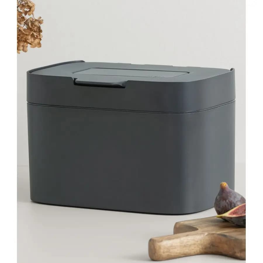 Contenitore per compost da cucina Elin 1.2 GAL 4.5L Contenitore per compost da appoggio con coperchio Amp Filtro al carbone Senza odori, Lavabile in lavastoviglie, con Bu interno