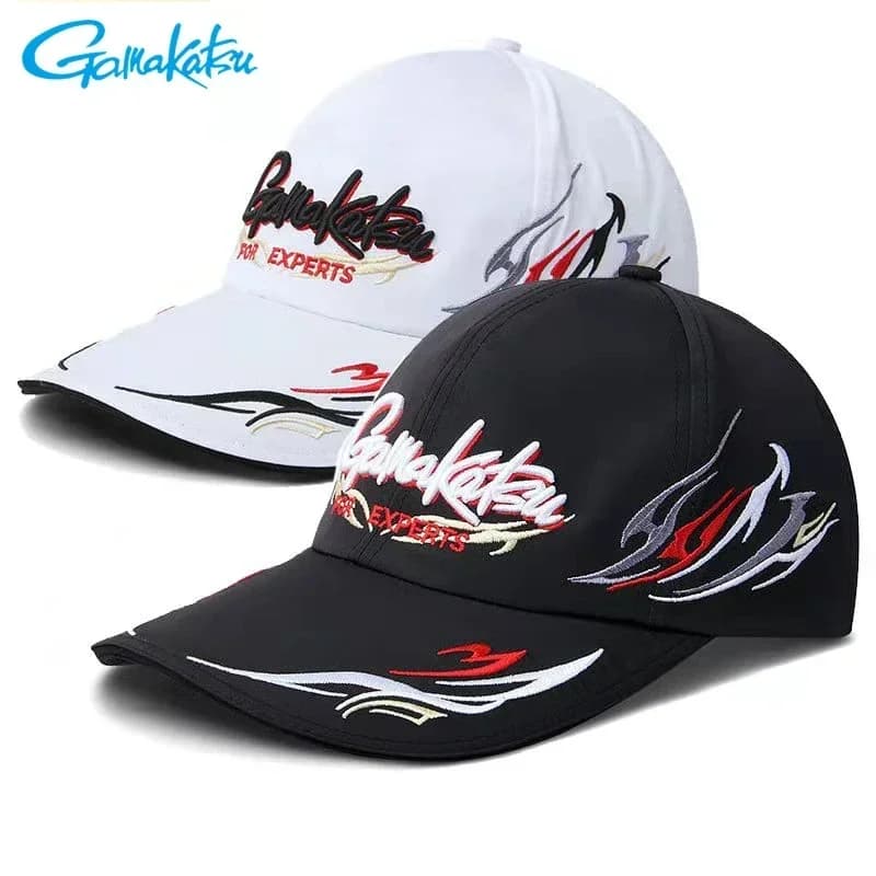 Cappello da pesca Gamakatsu con Clip berretto da pesca antivento per uomo berretto da Baseball traspirante cappello di protezione solare per escursioni all'aperto