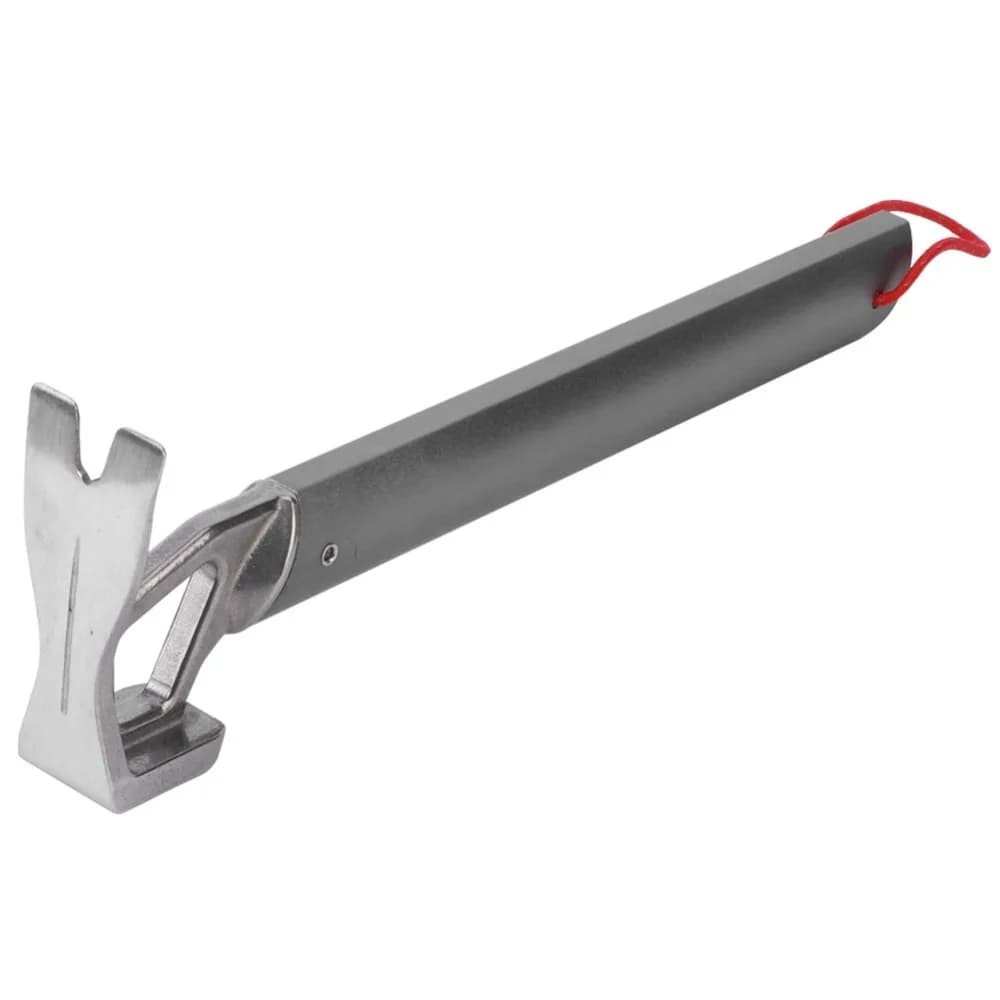 Durable Aluminum Alloy Camping Hammer Heavy Duty Gray Tent Nail Hammer Portable Tent Stake Hammer Camping