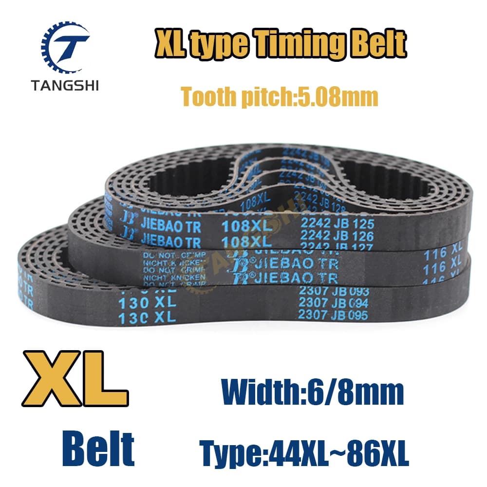 XL Larghezza cinghia dentata 6/8 mm Tipo: 44XL 46XL 48XL 50XL 54XL 56XL 60XL 64XL 66XL 68XL 70XL 72XL 74XL 76XL 78XL 80XL 82XL 84XL 86XL