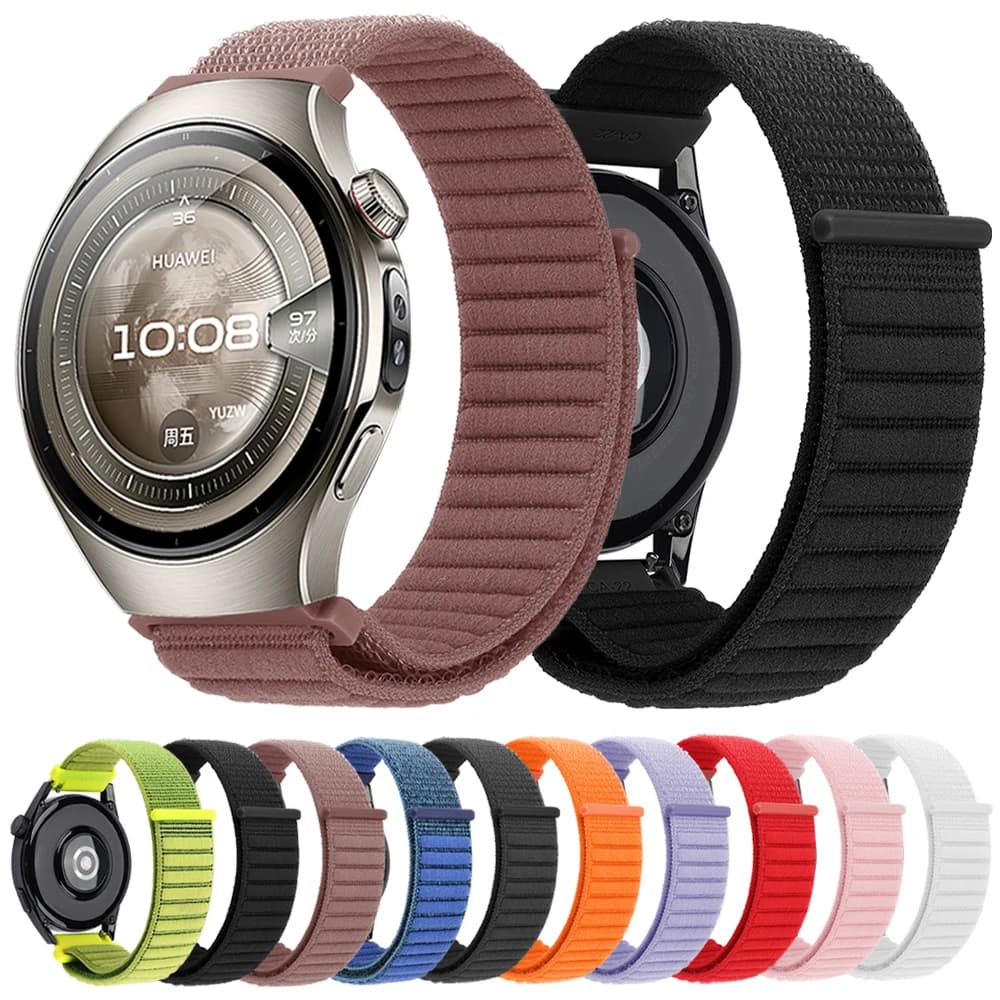 20mm 22mm Sport Nylon Loop Per Huawei Watch 5 46mm/GT5Pro GT5 4 3 2 42 46mm GT2e Bracciale Band Per Huawei Ultimate/GS Pro Strap