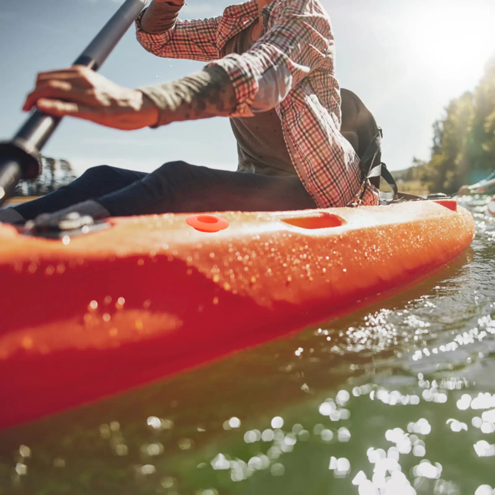 4 Pezzi Anelli Universali Anti-Goccia per Kayak, Guarnizioni per Asta del Pagaia, Prevenzione Gocciolamento Acqua, Accessori Leggeri per Kayak, Ricambio per Canoa