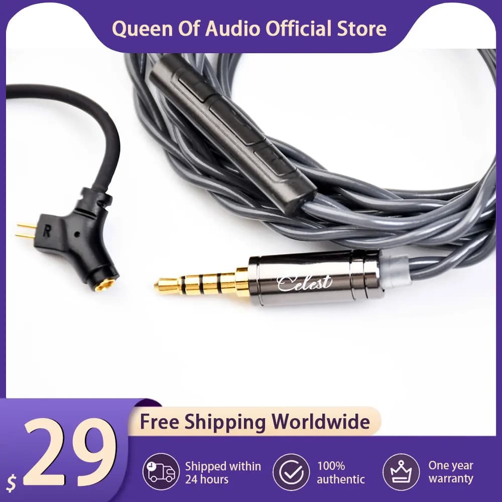 Nuovo Cavo per Cuffie Kinera Celest Ruyi con Microfono Staccabile per IEM, Gaming, Esports e Livestreaming