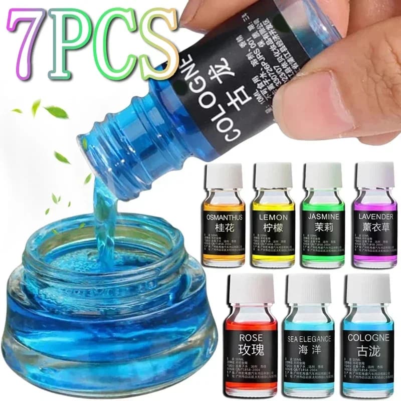 1/7 Pezzi 10ml Deodorante per Auto, Ricarica Profumo, Olio Essenziale Naturale Vegetale, Diffusore di Aroma, Fragranza per Umidificatore, Olio Essenziale