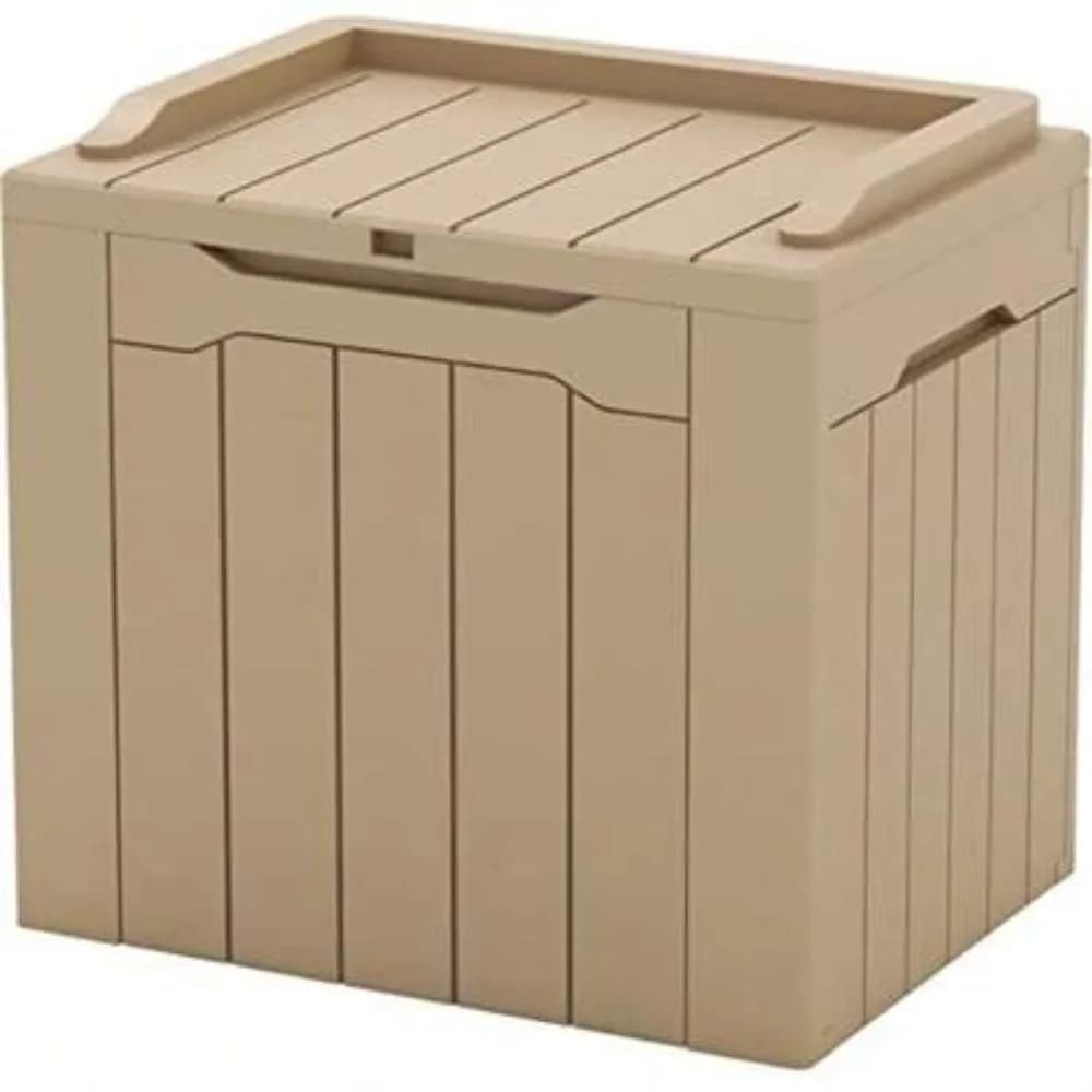 Extra Large 90 Gallon Resin Deck Box Outdoor Storage for Patio Furniture Cushions Pool Supplies Garden Tools Lockable Waterproof UV Protected Weatherproof Mailbox Deliveries Backyard Balcony Side Table Black