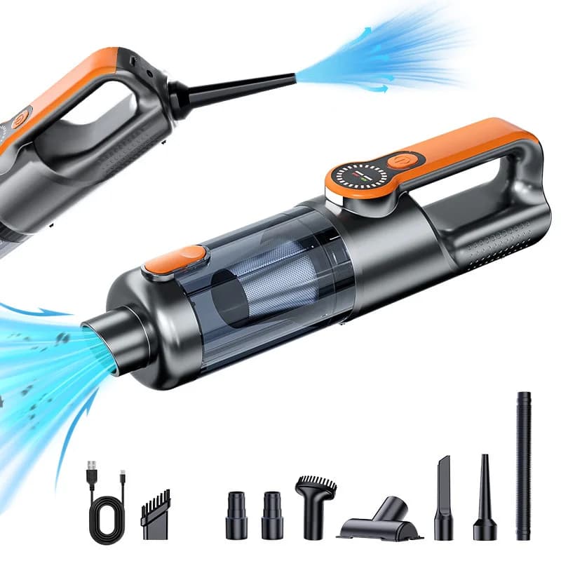 Aspirapolvere Portatile per Auto 17000PA, Alta Potenza, Forte Aspirazione, per Casa/Auto, Grande Potenza di Aspirazione, Pratico