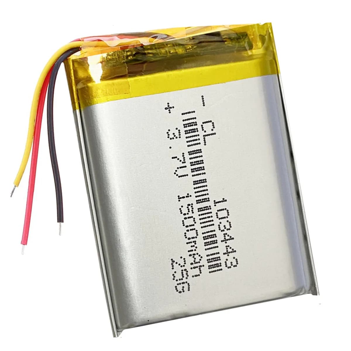 3.7V 1500MAH 103443 Lithium Polymer Battery for Drift Stealth 2 Action Camera Air Purifier HAS CONDE THE Light First Education GPS Machine