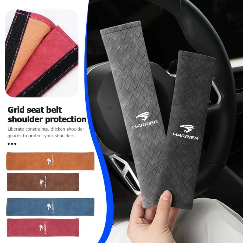 Car Seat Belt Shoulder Cover Comfort Safety Belt Protective Pad For Toyota Harrier Corolla 2008 Avensis Rav4 Noah