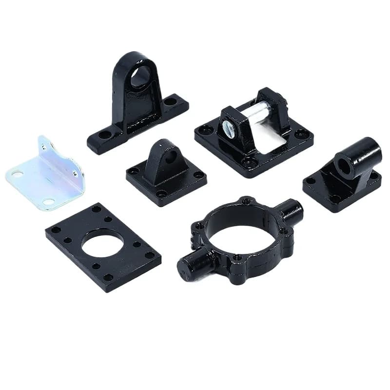 Base cilindro standard SC, piastra flangiata FA, staffa LB, pendolo centrale CB binaurale singolo CA, accessorio di installazione fissa TCM1 SU