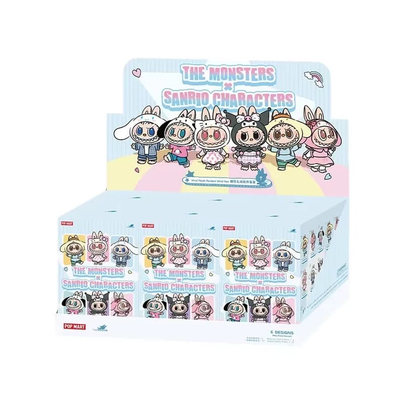 POP MART Labubu Monsters Personaggi Sanrio Peluche in Vinile Blind Box Statuetta Anime da Collezione Misteriosa per Decorazione Scrivania
