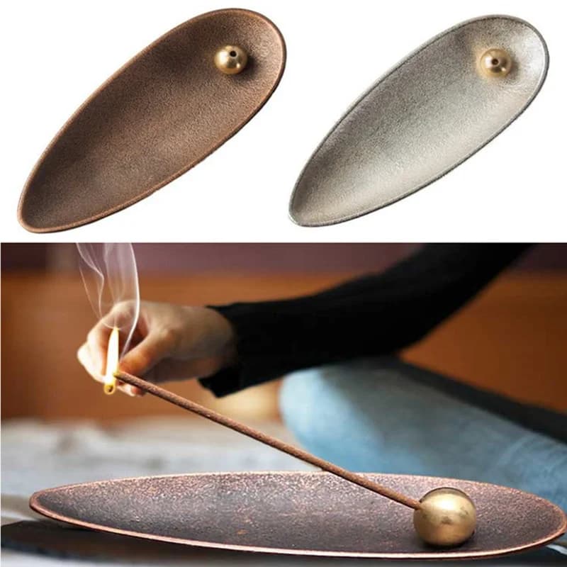 Bastoncini di incenso in stile giapponese piatti bruciatori di incenso curativi supporto per bastoncini incensiere Rack forniture per la tavola decorazioni per la casa