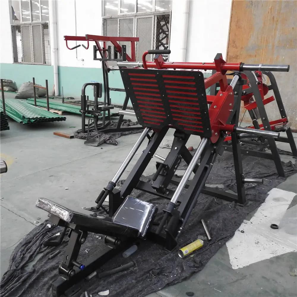 Macchina Leg Press a 45 Gradi Hack Slide per Palestra, Attrezzatura Fitness a Carico Libero con Piastre per l'Allenamento della Forza - Offerta Speciale Settembre