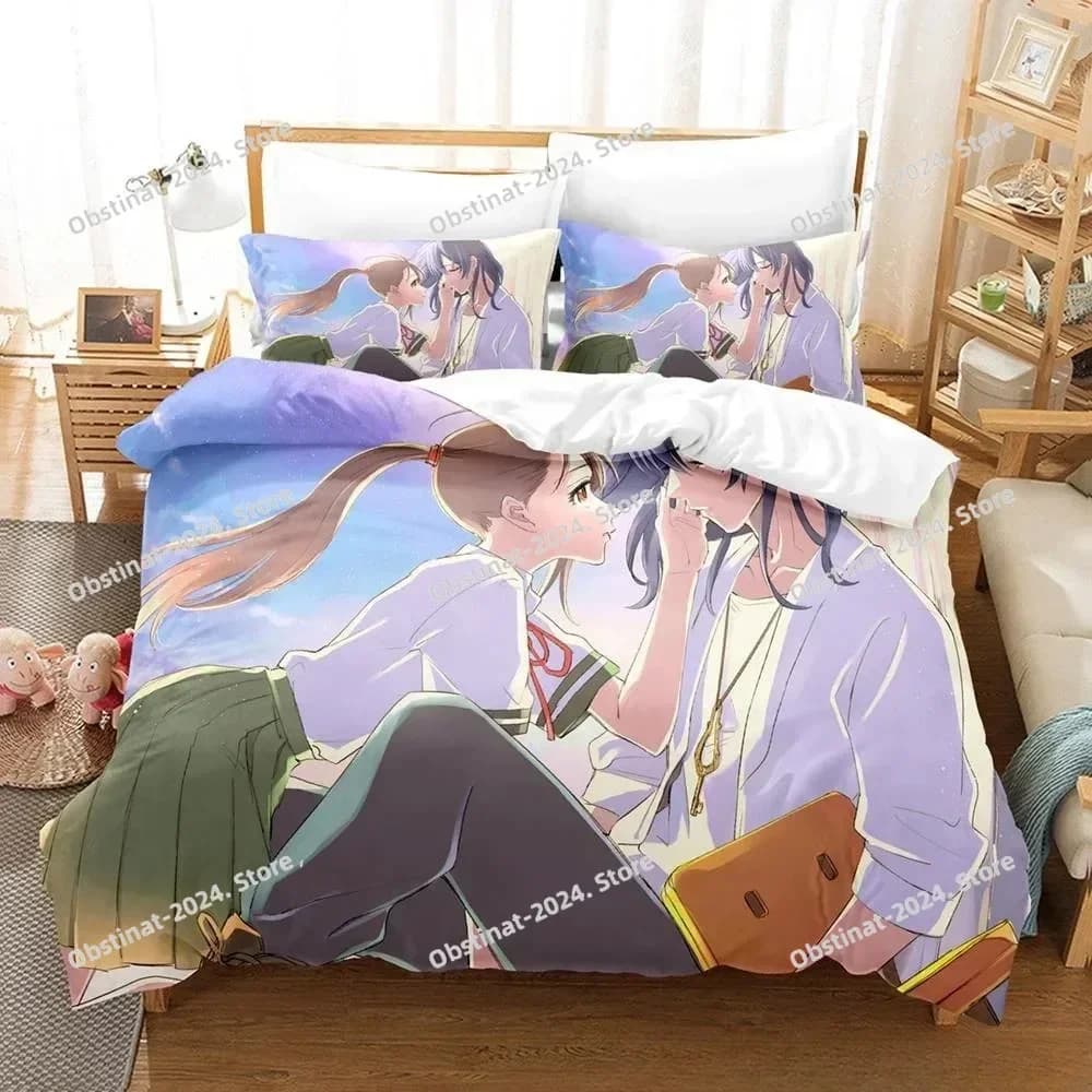 Nuovo 3D Anime Suzume no Tojimari Set biancheria da letto Set letto stampato con federa Copripiumino Singolo Doppio Queen Super King Size