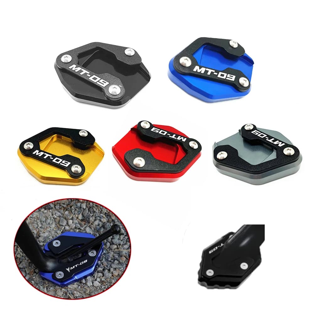 Per YAMAHA MT-09 MT 09 MT09 SP 2021 2022 accessori moto cavalletto laterale ingrandisci piastra di supporto Pad di estensione