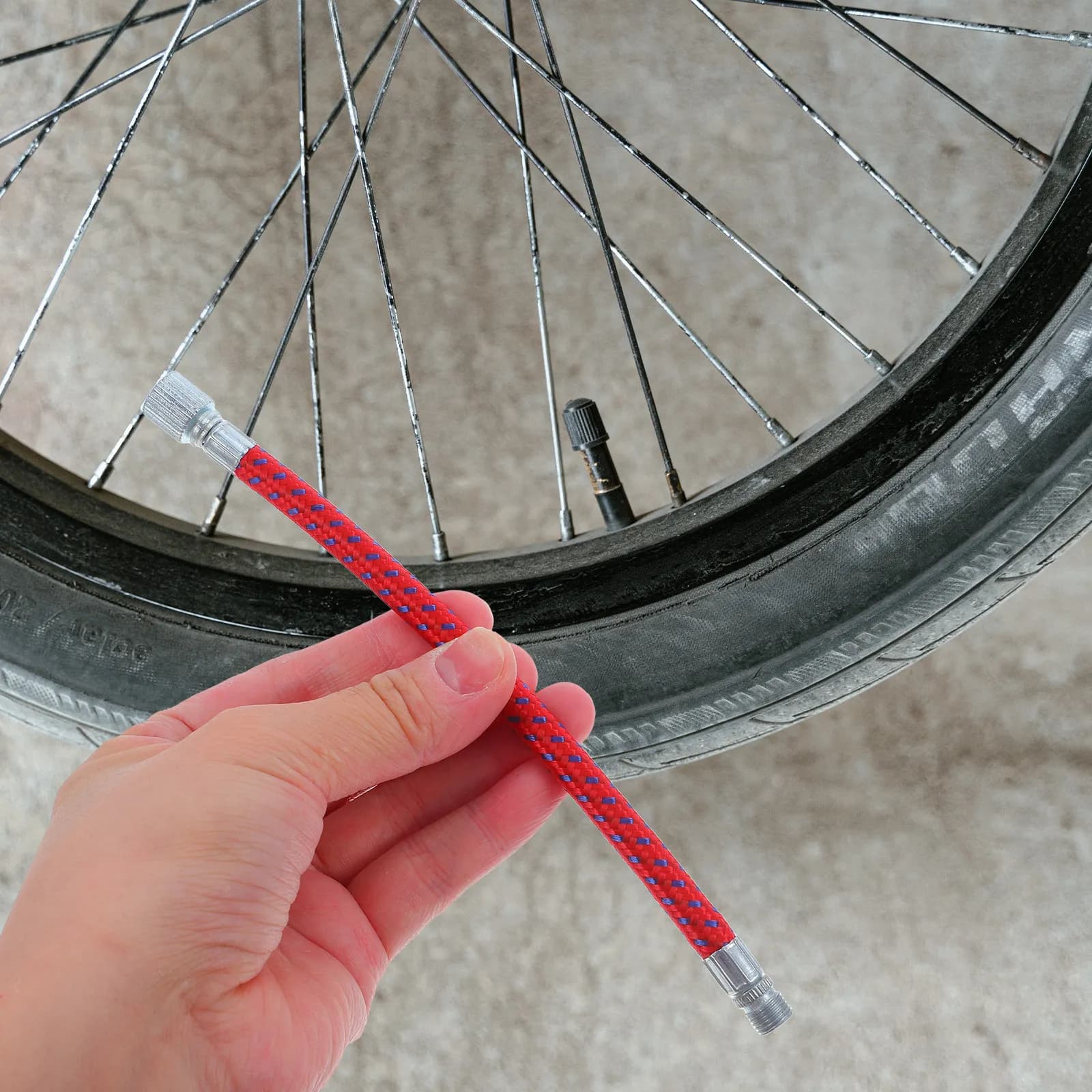 Tubo di Prolunga per Pompa con Design a Clip Flessibile, Tubo Gonfiatore d'Aria per Pneumatici di Biciclette, Palloni da Basket e Calcio, Portatile per Ciclismo