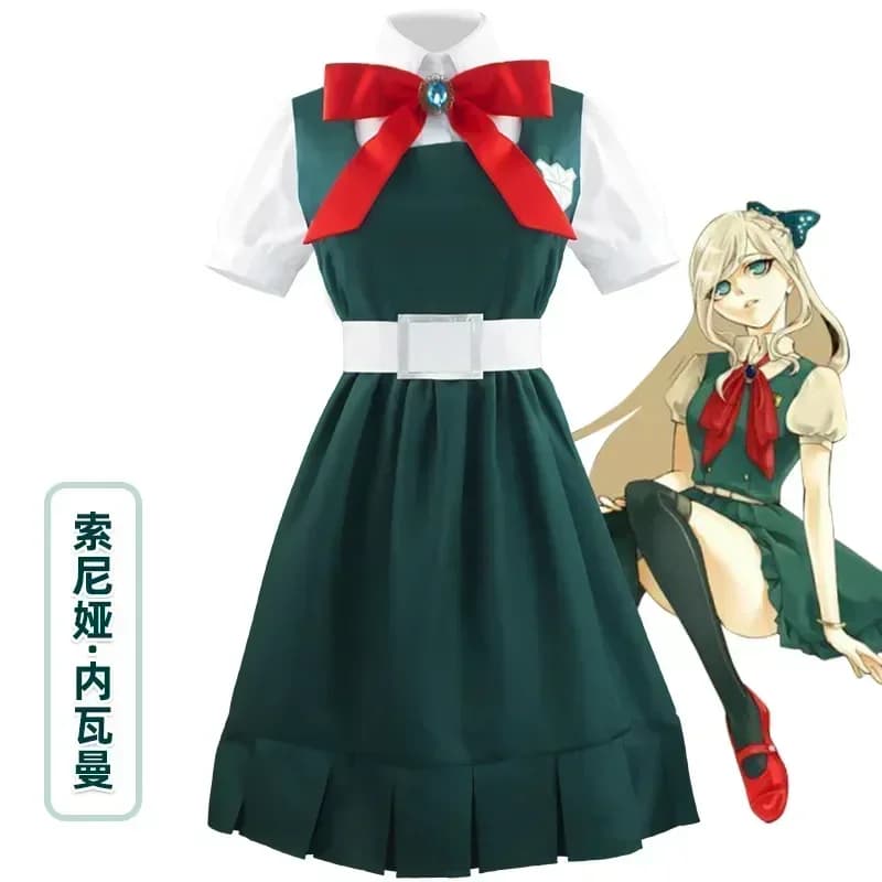 2025 Anime Danganronpa 2 Disperazione Sonia Nevermind Vestito Cosplay Donna Festa di Halloween Gioco di ruolo Costume JK Uniforme scolastica