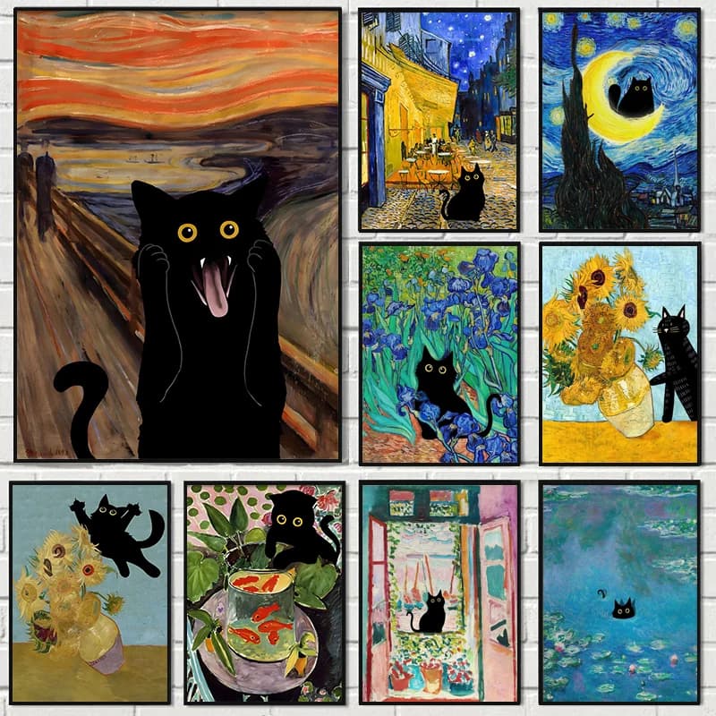 Matisse Monet Van Gogh 5D DIY Diamond Painting Cross Stitch Art Mosaic Full Drill Round Embroidery Home Room Decor Gifts