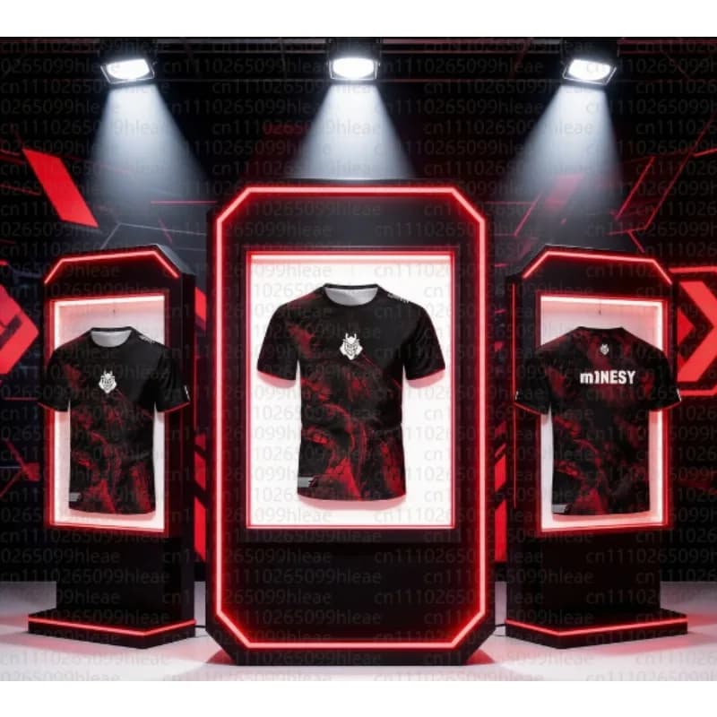 Maglietta Estiva per Squadre di eSports con Stampa 3D, Asciugatura Rapida, Traspirante, per Allenamento CS GO, Top per Famiglia e Genitori-Figli