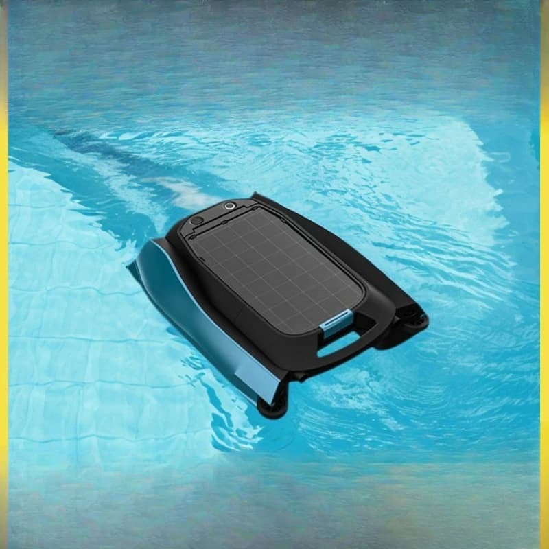 Robot per piscina, aspirapolvere automatico wireless per la pulizia della superficie dell'acqua, macchina per l'aspirazione delle acque reflue per la pulizia della batteria a lunga durata
